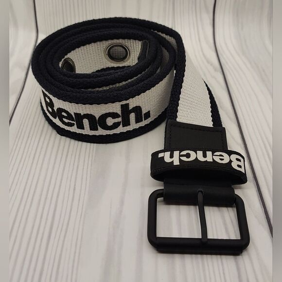 Bench Black & White Men's Belt Uniusex Womens o/s - Picture 14 of 14